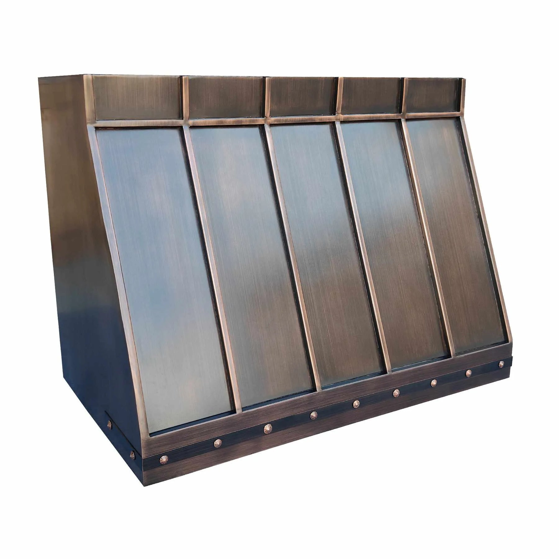 Fobest Dark Antique Copper Kitchen Hood with Strap FCP-127-Copper Range Hood-Fobest