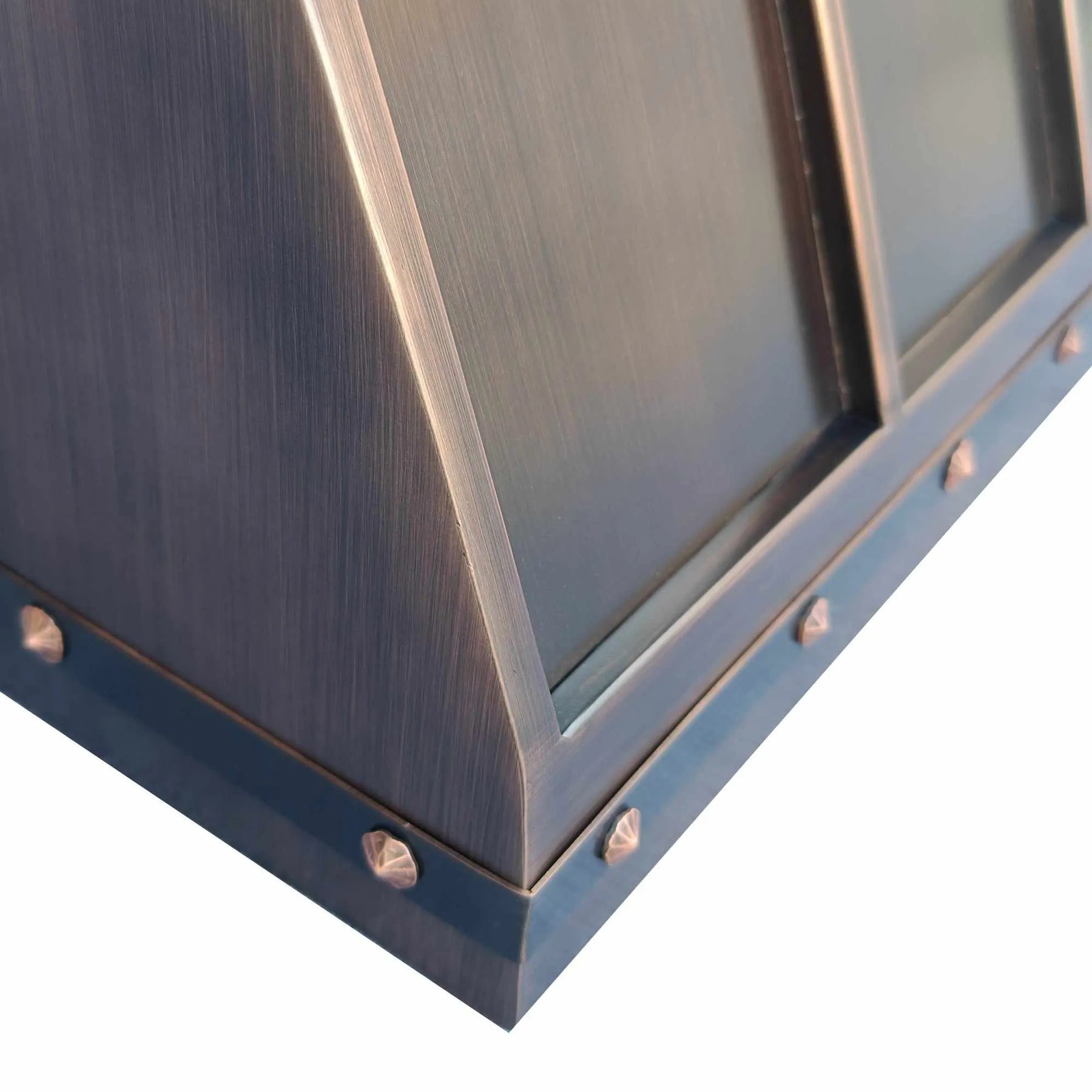 Fobest Dark Antique Copper Kitchen Hood with Strap FCP-127-Copper Range Hood-Fobest