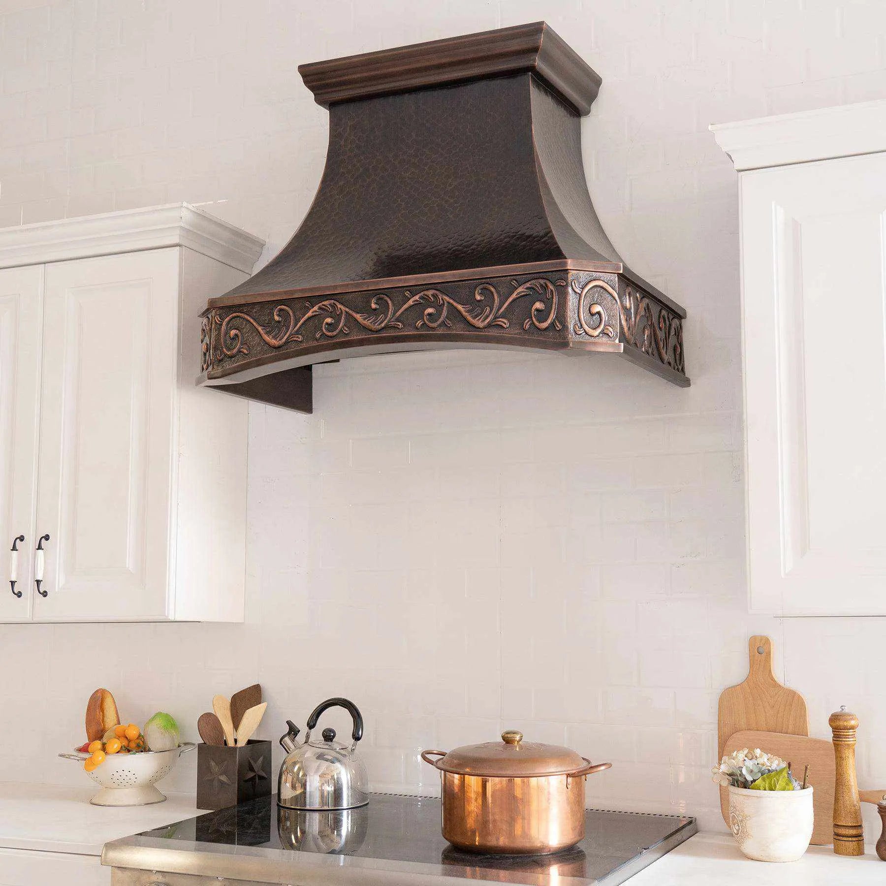 Fobest Dark Antique Copper Range Hood FCP-87-Copper Range Hood-Fobest