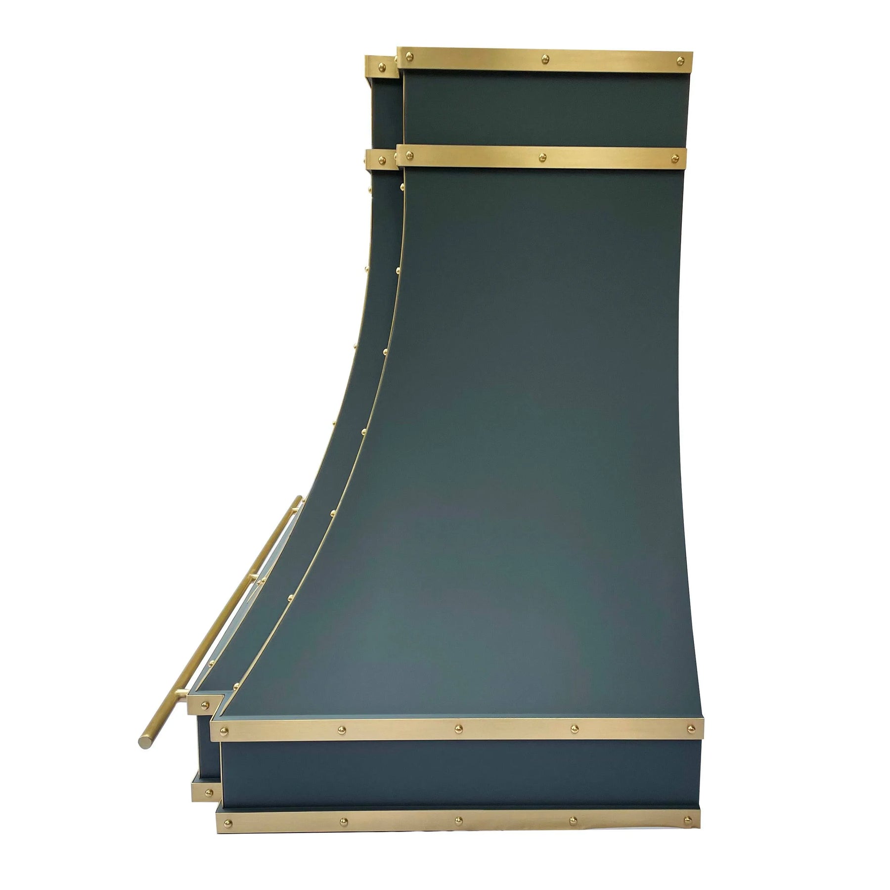 Fobest Dark Blue Kichen Hood with Brass Frame FSS-75-Stainless Steel Range Hood-Fobest