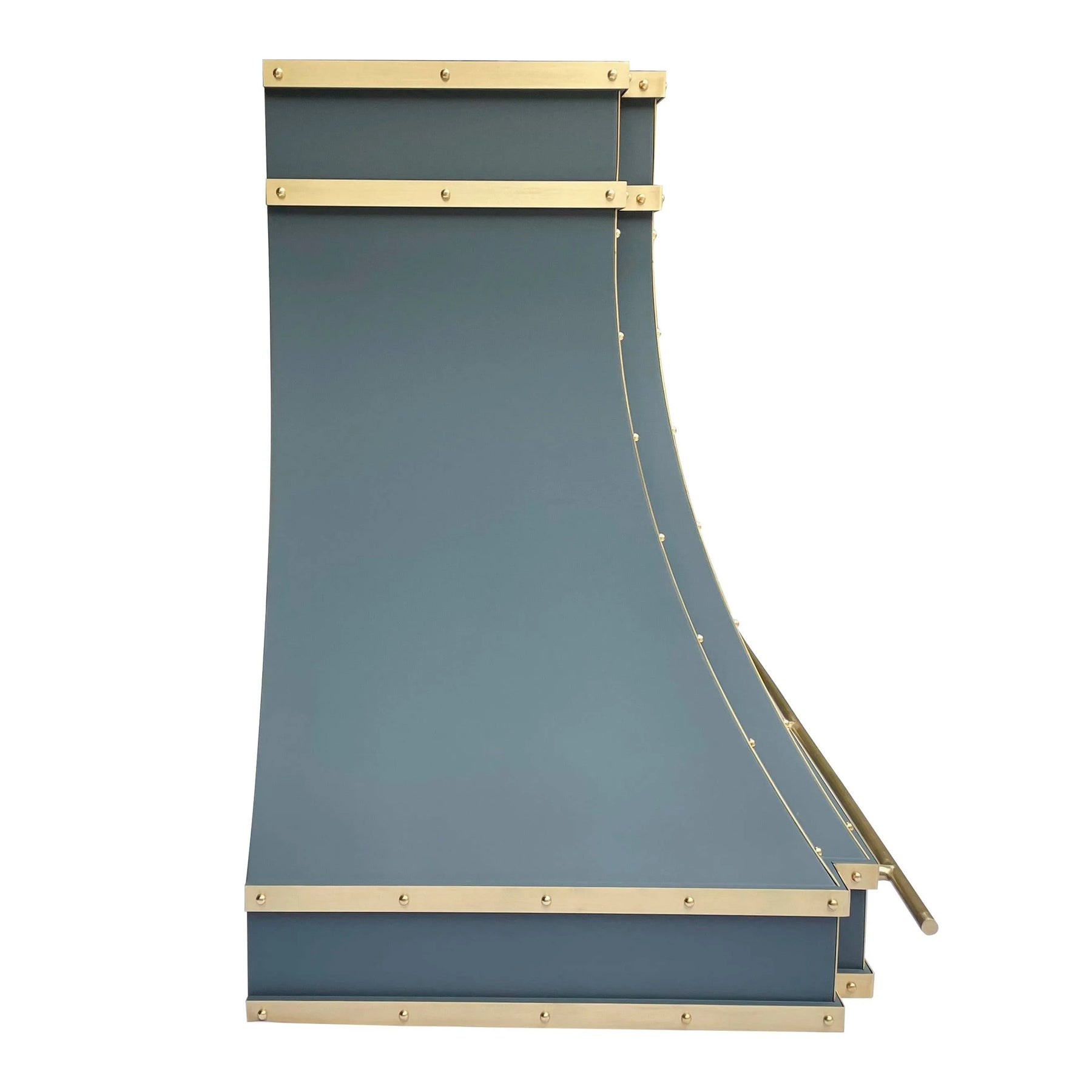 Fobest Dark Blue Kichen Hood with Brass Frame FSS-75-Stainless Steel Range Hood-Fobest
