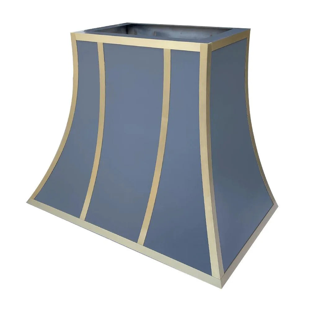 Fobest Dark Blue Stainless Steel Custom Range Hood FSS-159-Stainless Steel Range Hood-Fobest