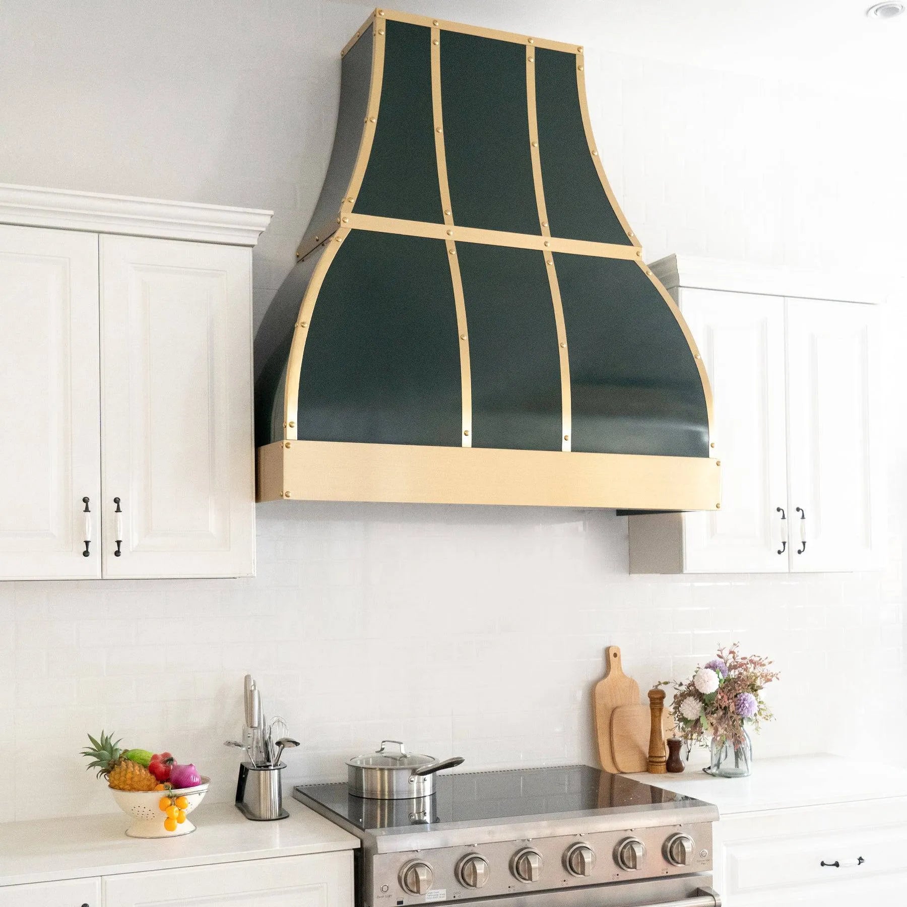 Fobest Dark Green Custom Stainless Steel Range Hood FSS-127-Stainless Steel Range Hood-Fobest