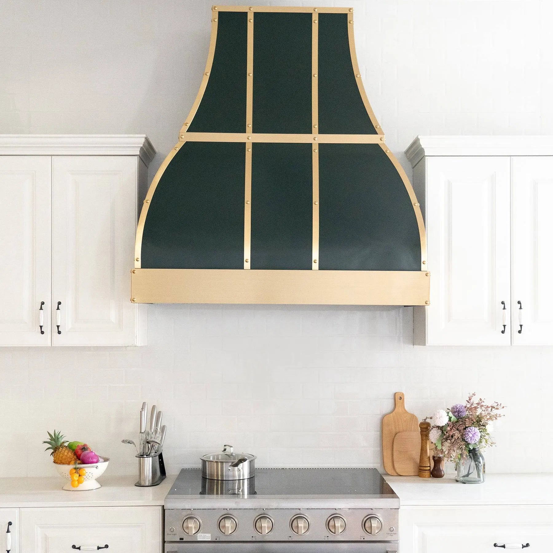 Fobest Dark Green Custom Stainless Steel Range Hood FSS-127-Stainless Steel Range Hood-Fobest
