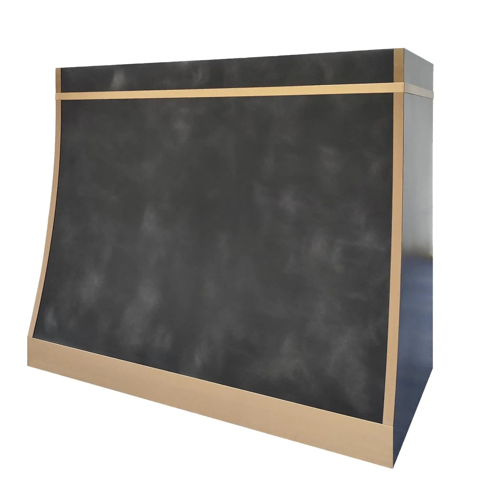 Fobest Dark Zinc Kitchen Hood with Brass Trims FSS-406-Stainless Steel Range Hood-Fobest