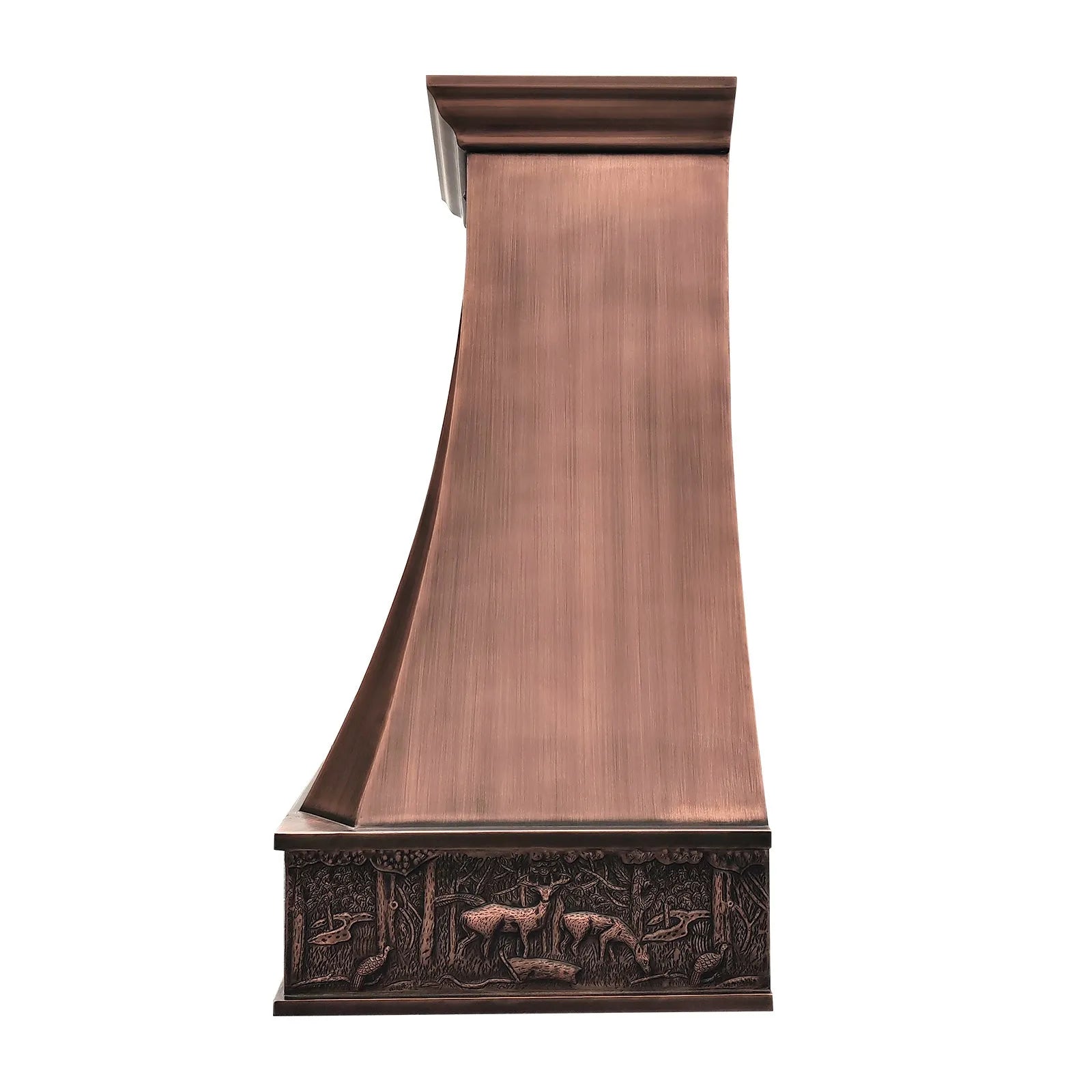 Fobest Decorative Copper Hood with Deer Apron FCP-270-Copper Range Hood-Fobest