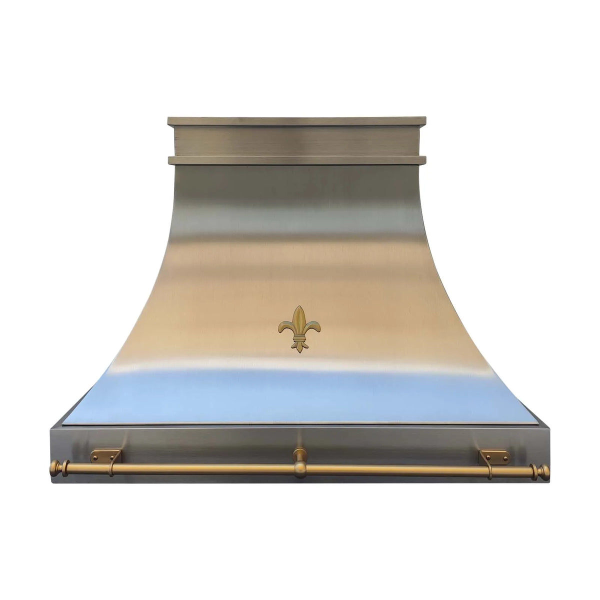 Fobest Decorative Custom Metal Hood with Fleur-de-lis FSS-417-Stainless Steel Range Hood-Fobest