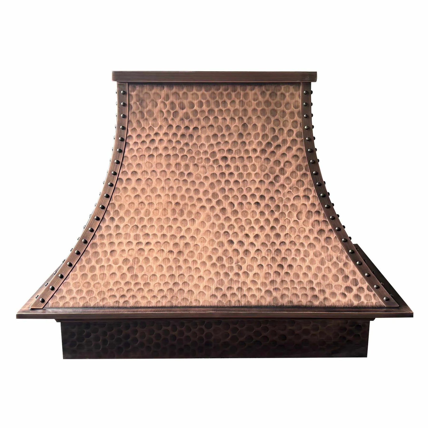 Fobest Farmhouse Copper Range Hood with Light Hammered Texture FCP-199-Copper Range Hood-Fobest