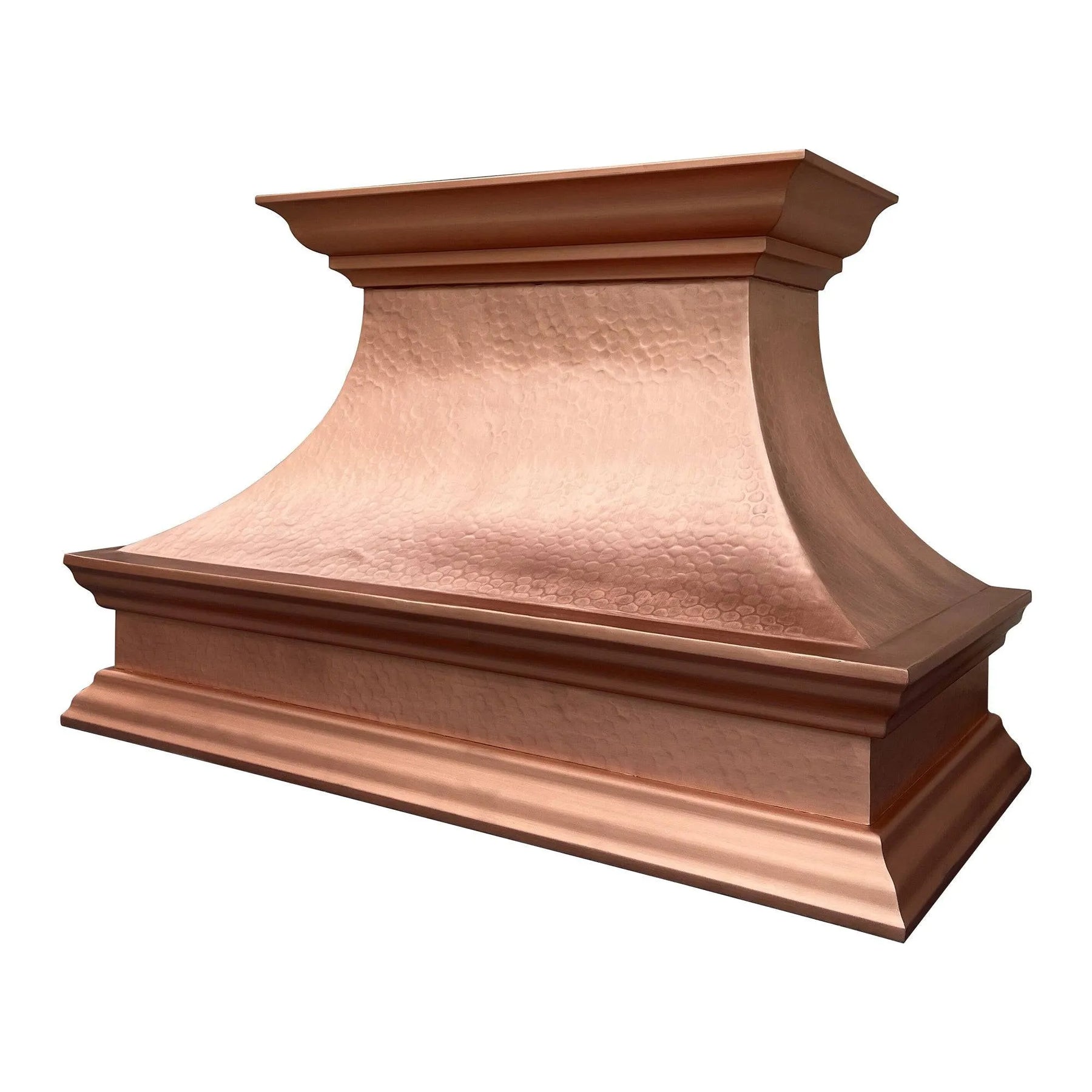 Fobest Farmhouse Copper Range Hood with Rustic Crown FCP-31-Copper Range Hood-Fobest