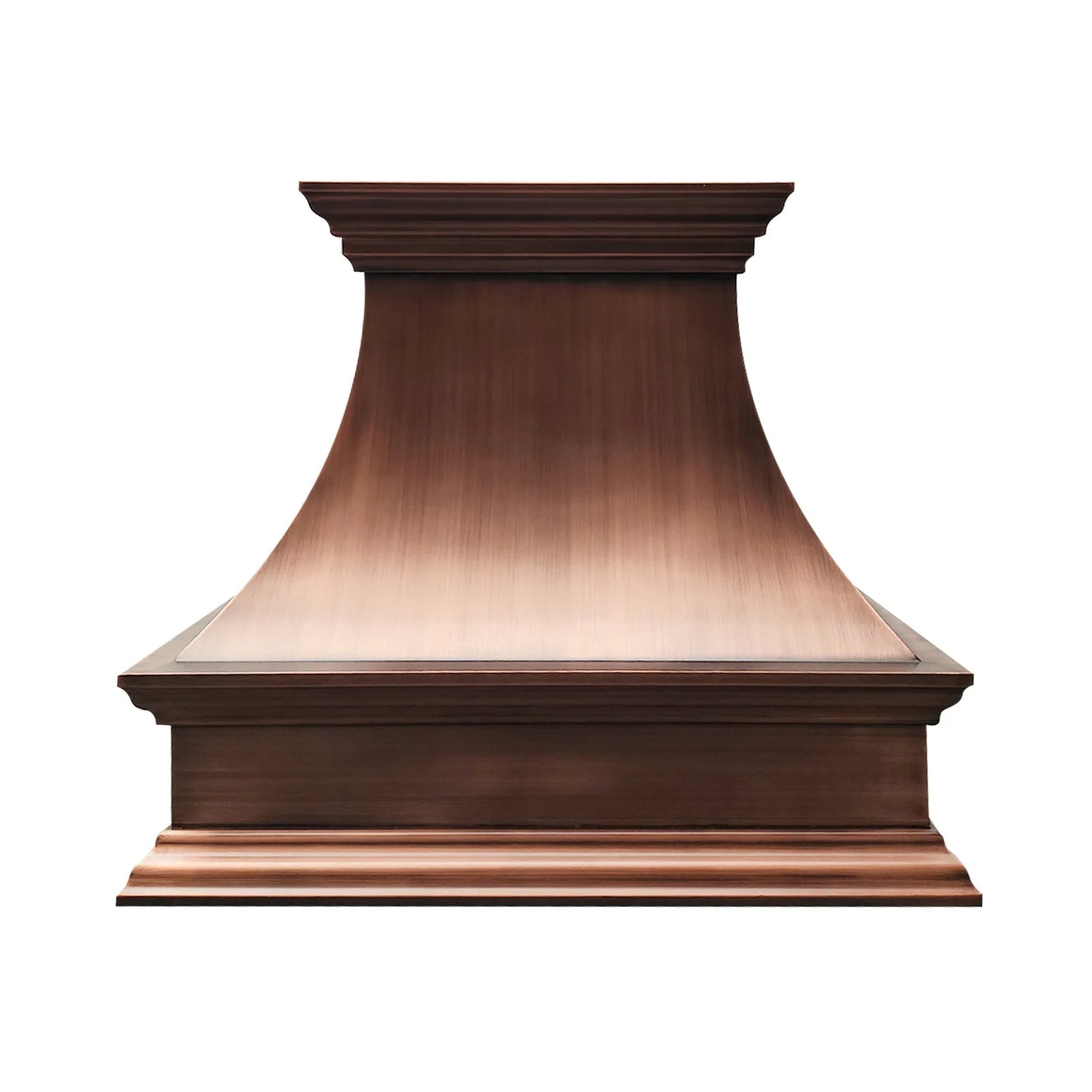 Fobest Farmhouse Copper Range Hood with Rustic Crown FCP-31-Copper Range Hood-Fobest