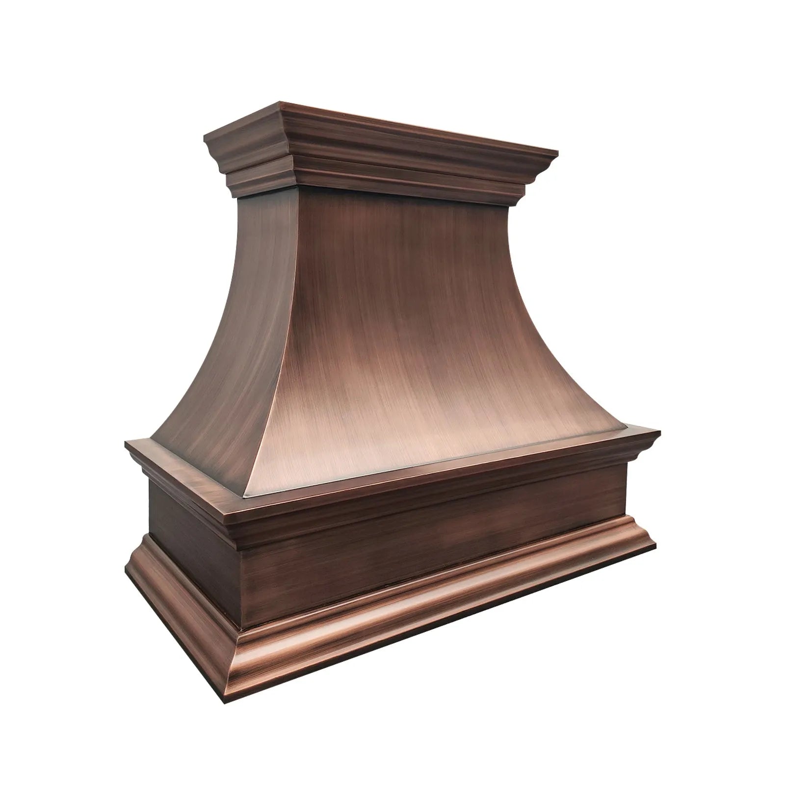 Fobest Farmhouse Copper Range Hood with Rustic Crown FCP-31-Copper Range Hood-Fobest