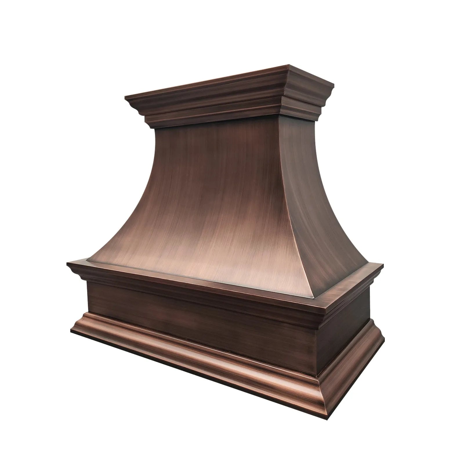 Fobest Farmhouse Copper Range Hood with Rustic Crown FCP-31-Copper Range Hood-Fobest