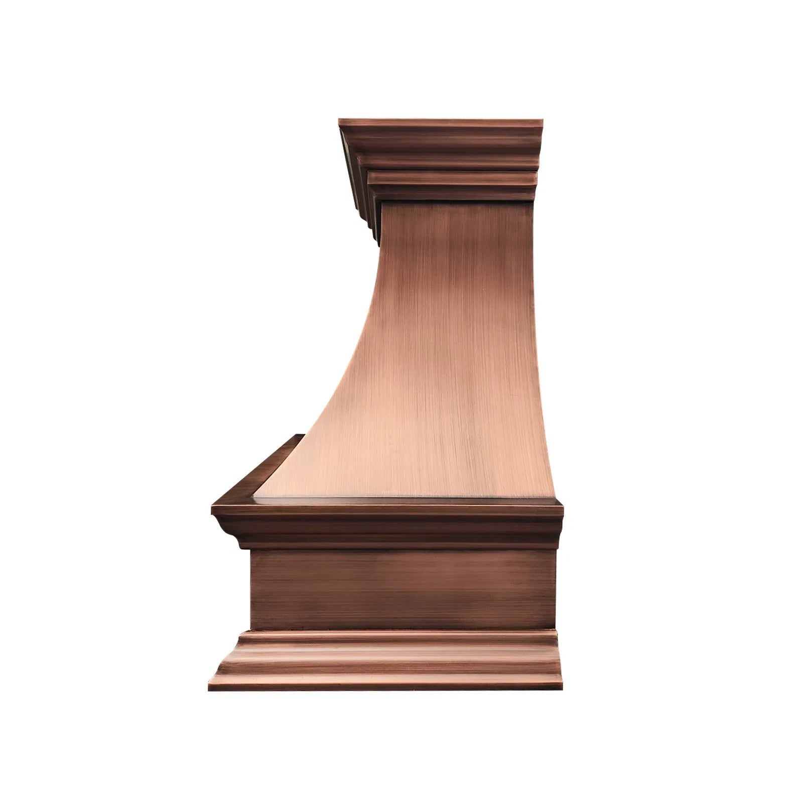Fobest Farmhouse Copper Range Hood with Rustic Crown FCP-31-Copper Range Hood-Fobest