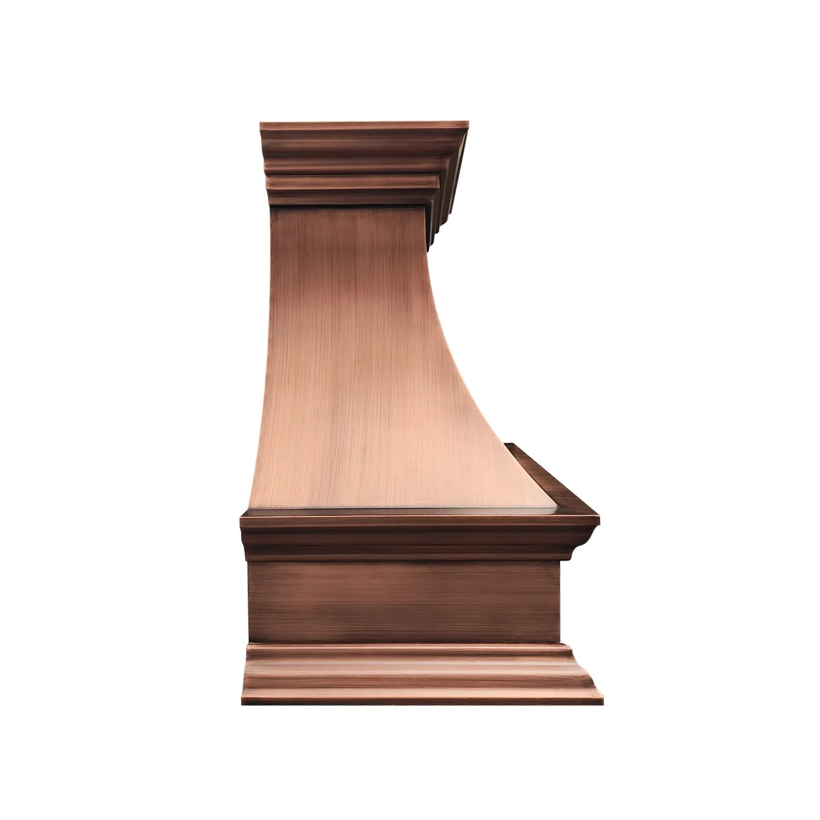 Fobest Farmhouse Copper Range Hood with Rustic Crown FCP-31-Copper Range Hood-Fobest