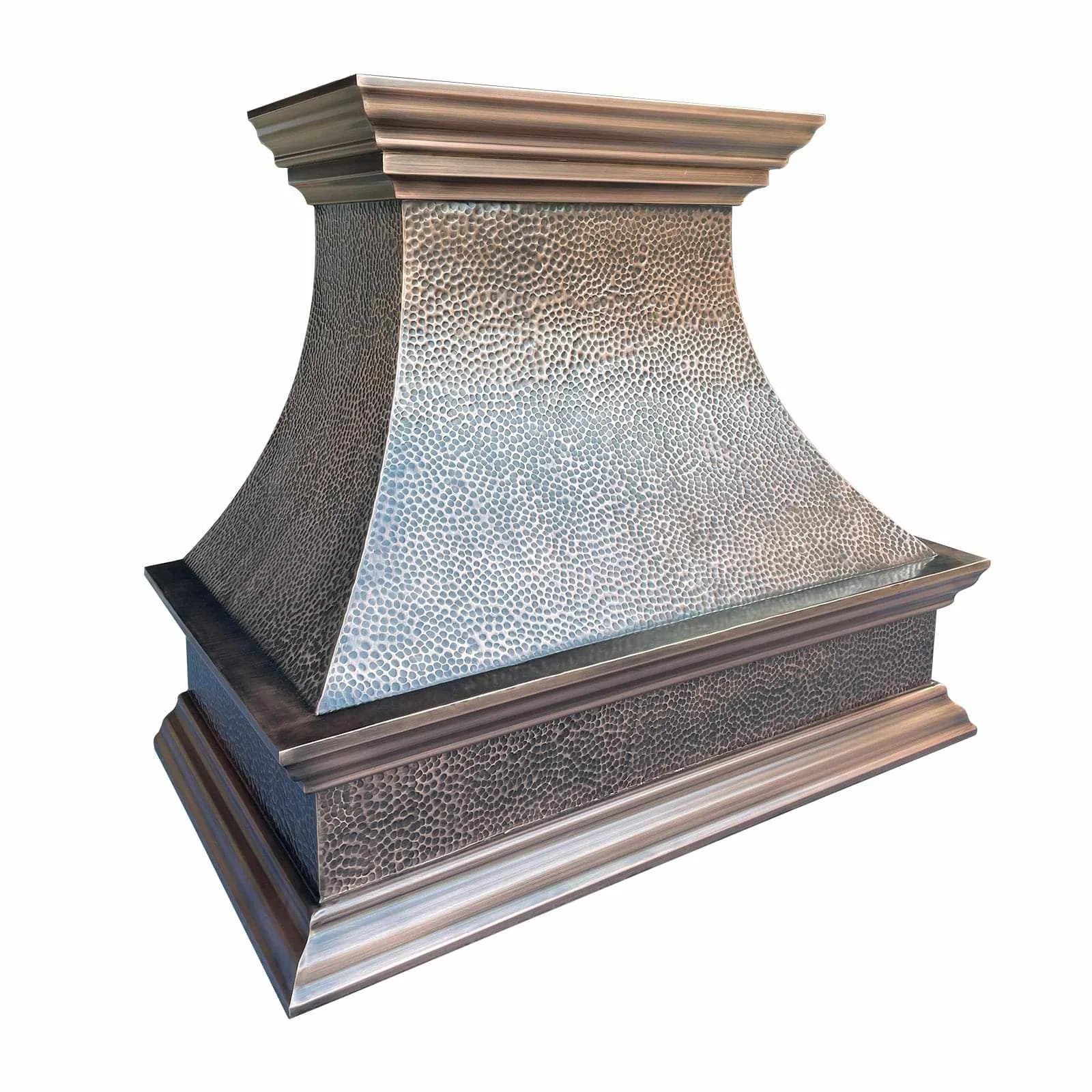 Fobest Farmhouse Copper Range Hood with Rustic Crown FCP-31-Copper Range Hood-Fobest