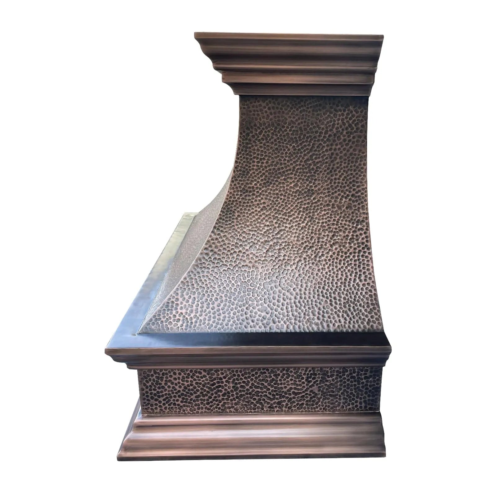 Fobest Farmhouse Copper Range Hood with Rustic Crown FCP-31-Copper Range Hood-Fobest
