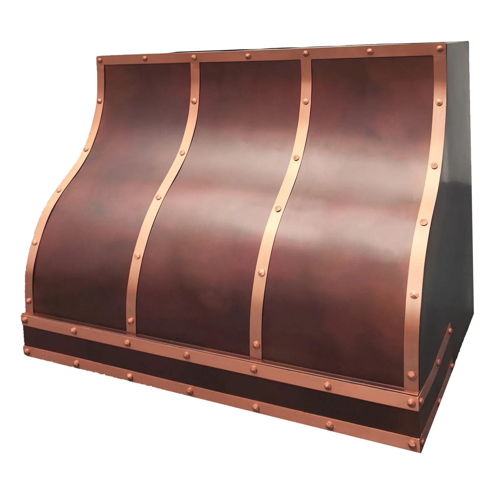 Fobest Fire Copper Range Hood with Riveted Straps FCP-265-Copper Range Hood-Fobest