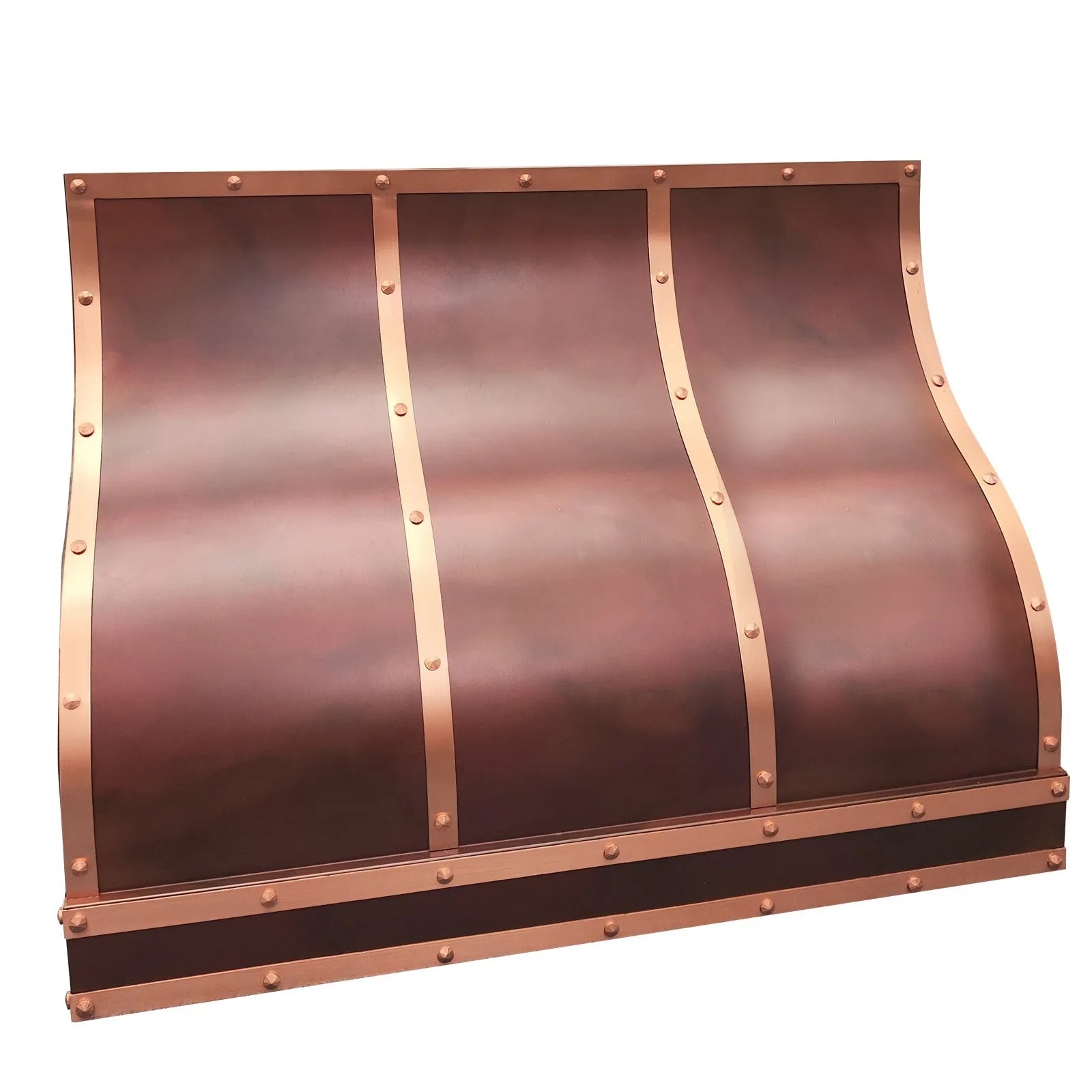 Fobest Fire Copper Range Hood with Riveted Straps FCP-265-Copper Range Hood-Fobest