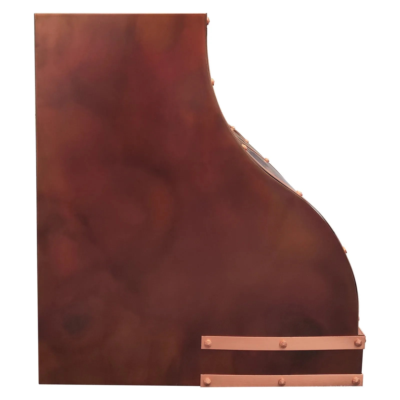 Fobest Fire Copper Range Hood with Riveted Straps FCP-265-Copper Range Hood-Fobest
