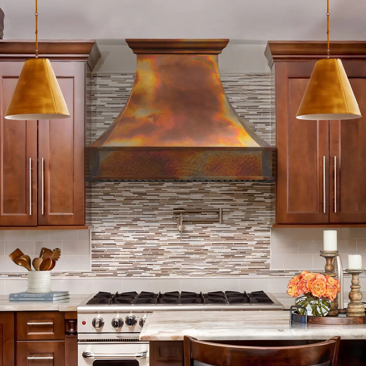 Fobest Fire Patina Copper Vent Hood FCP-297