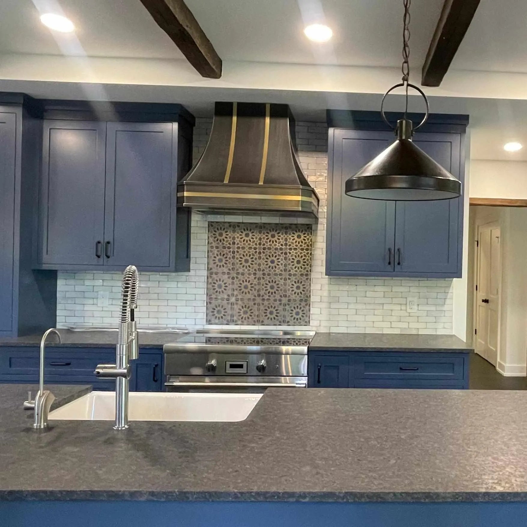 Fobest Grey Stainless Steel Custom Range Hood FSS-120-Stainless Steel Range Hood-Fobest