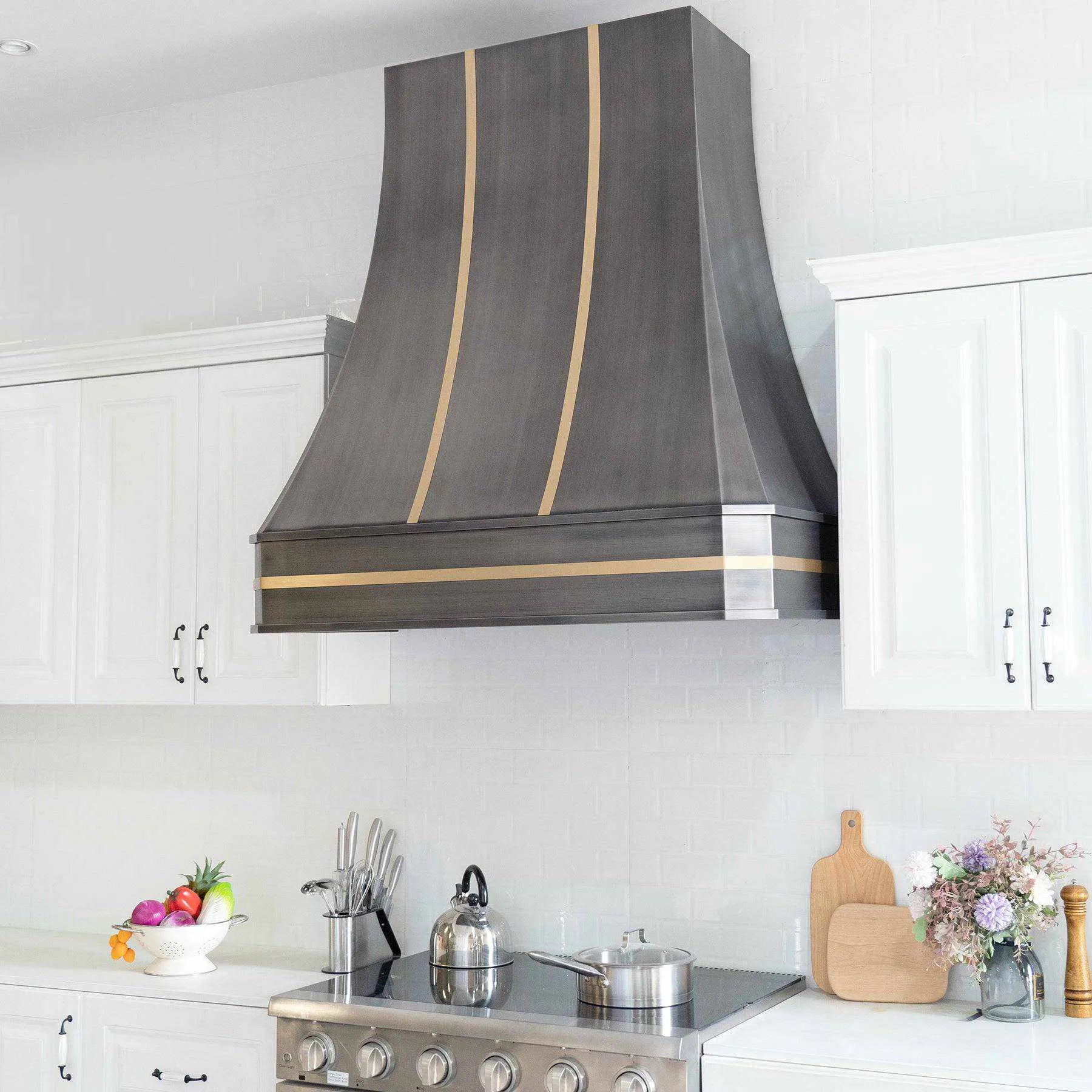 Fobest Grey Stainless Steel Custom Range Hood FSS-120-Stainless Steel Range Hood-Fobest