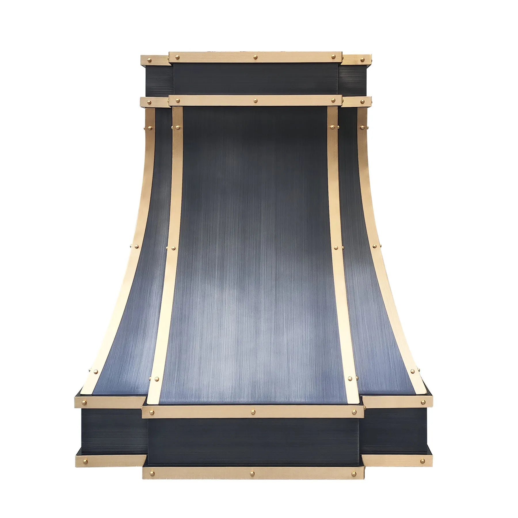Fobest Grey Stainless Steel Range Hood with Brass Color FSS-313-Stainless Steel Range Hood-Fobest