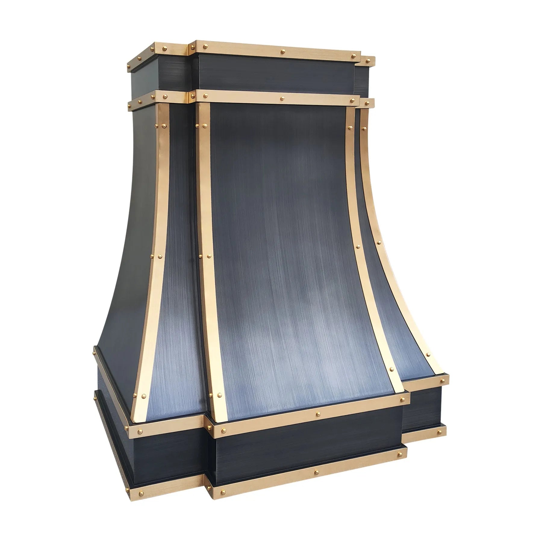 Fobest Grey Stainless Steel Range Hood with Brass Color FSS-313-Stainless Steel Range Hood-Fobest