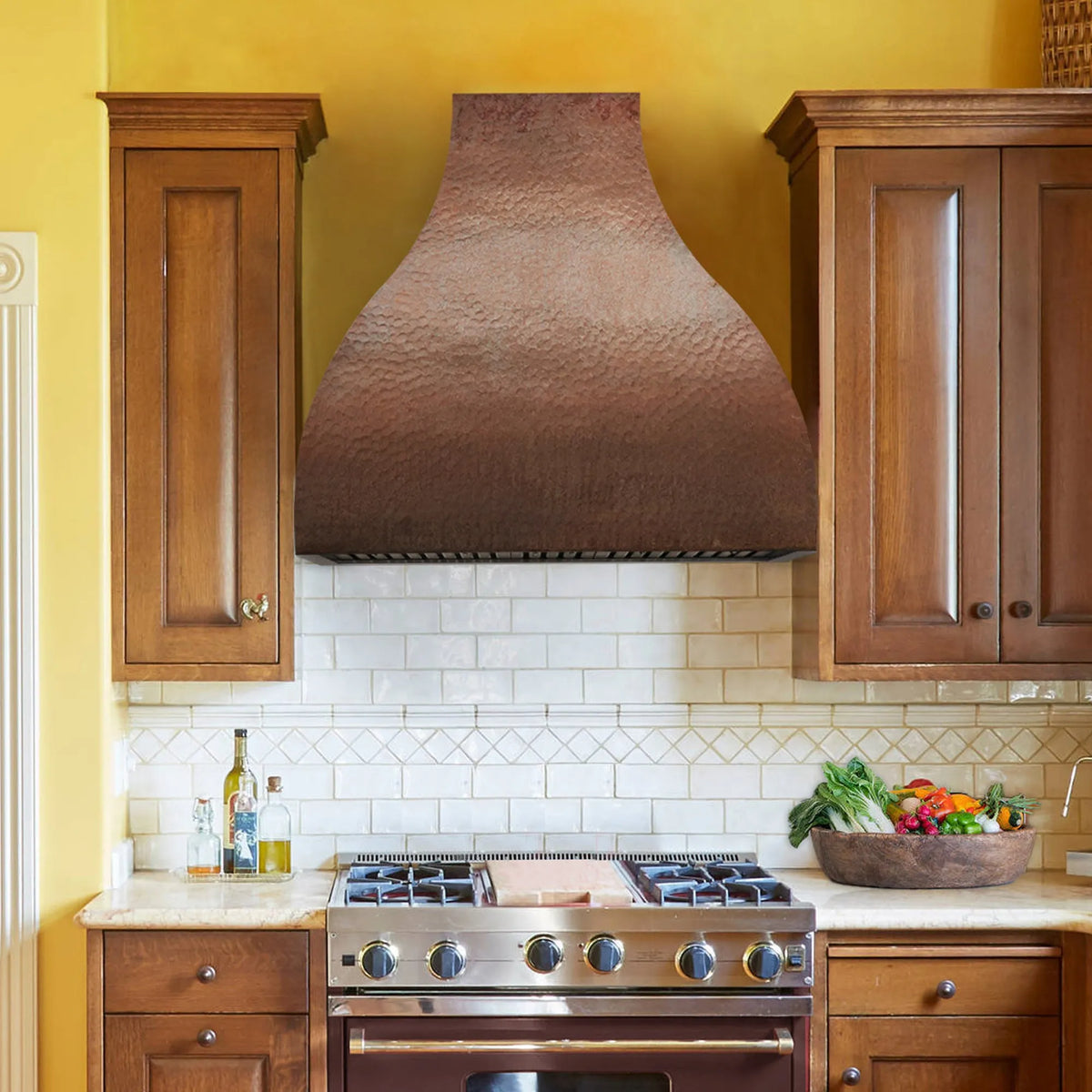 Fobest Hammered Copper Bell Range Hood FCP-268-Copper Range Hood-Fobest