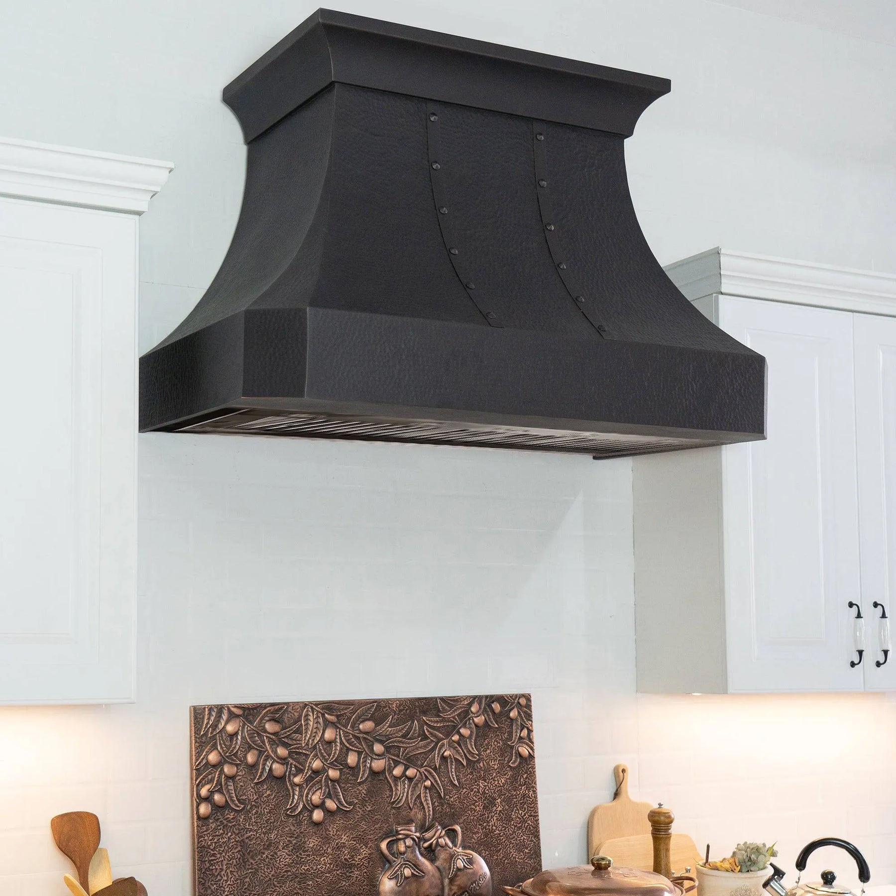 Fobest Hammered Copper Metal Range Hood FCP-59-Copper Range Hood-Fobest