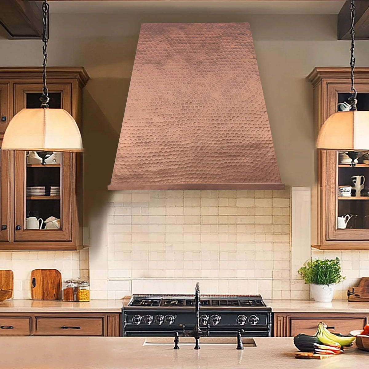 Fobest Hammered Copper Range Hood FCP-210-Copper Range Hood-Fobest