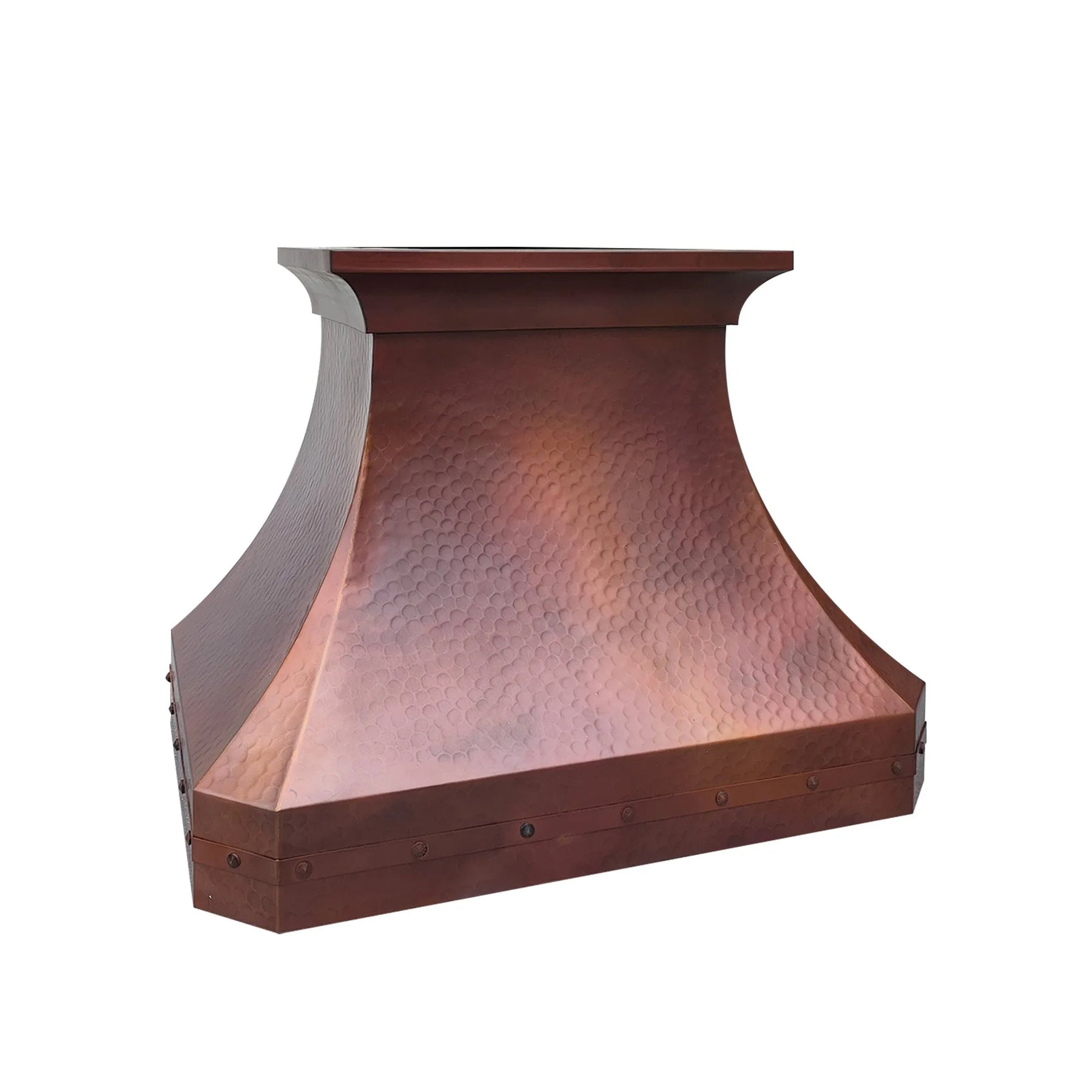 Fobest Hammered Copper Range Hood with Fire Finish FCP-255-Copper Range Hood-Fobest
