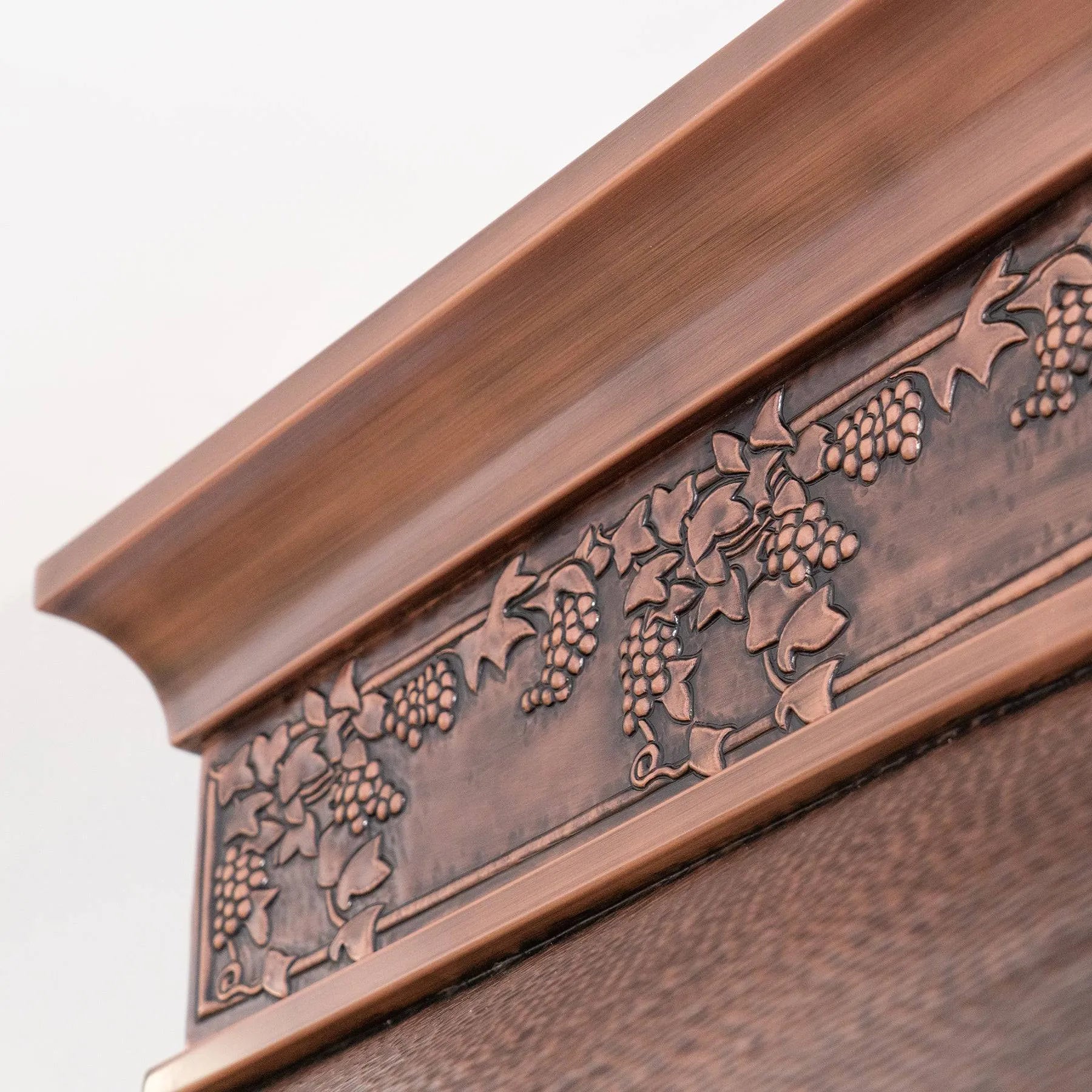 Fobest Hammered Copper Range Hood with Handmade Apron FCP-93-Copper Range Hood-Fobest