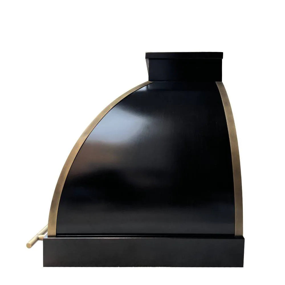 Fobest Handcrafted Black Stainless Steel Range Hood FSS-88-Stainless Steel Range Hood-Fobest