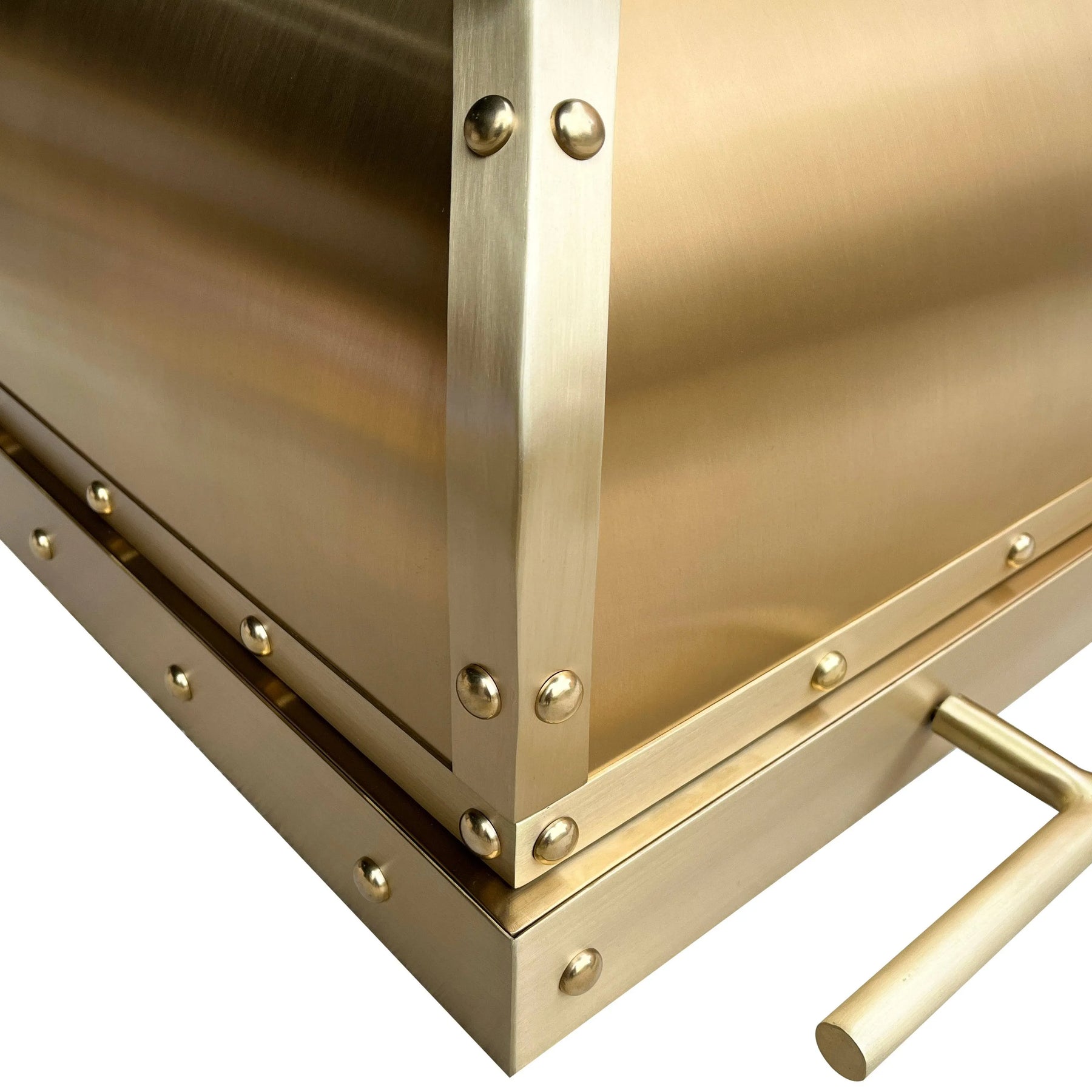 Fobest Handcrafted Brushed Brass Range Hood FSS-86-Stainless Steel Range Hood-Fobest