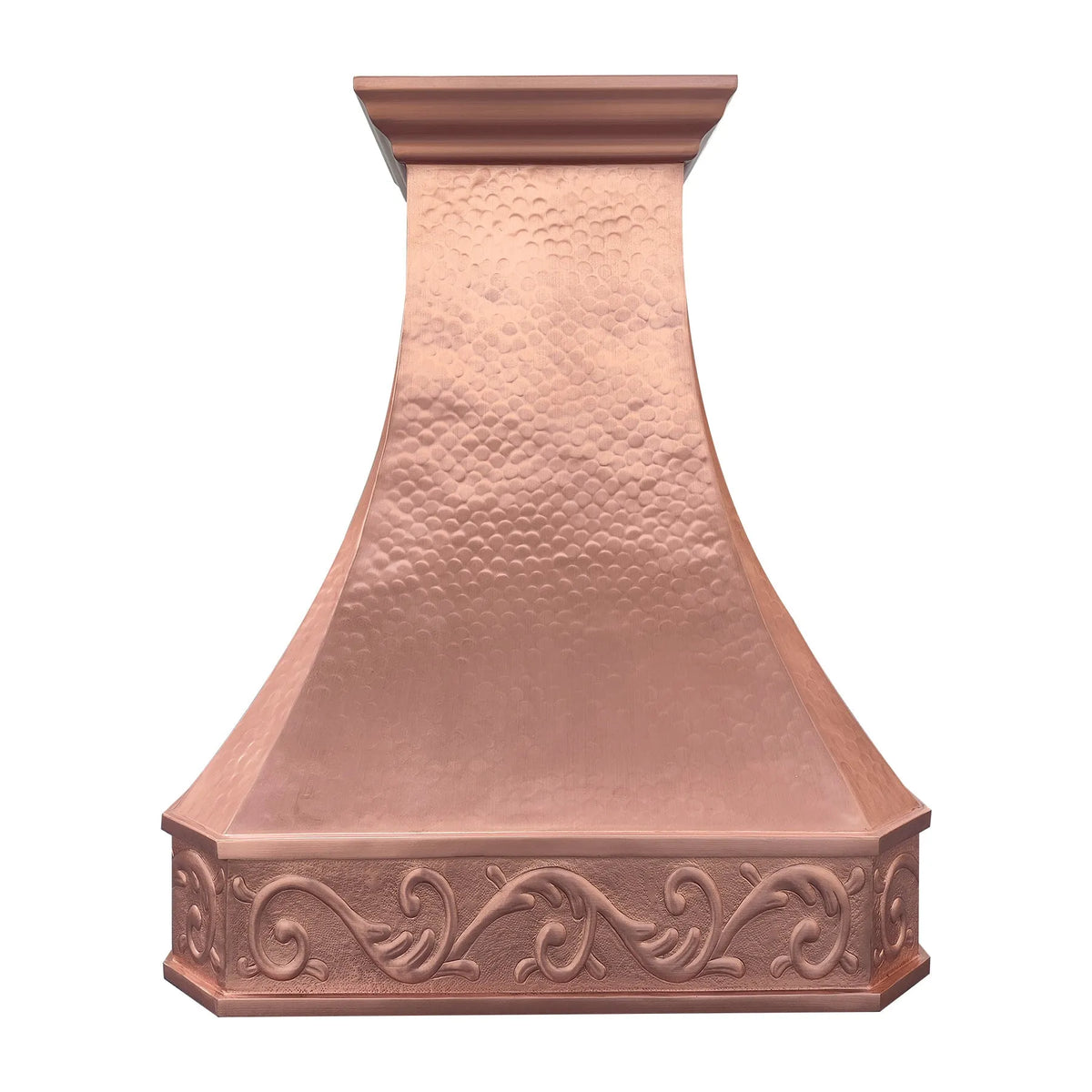 Fobest Handcrafted Copper Hood with Decorative Apron FCP-285-Copper Range Hood-Fobest