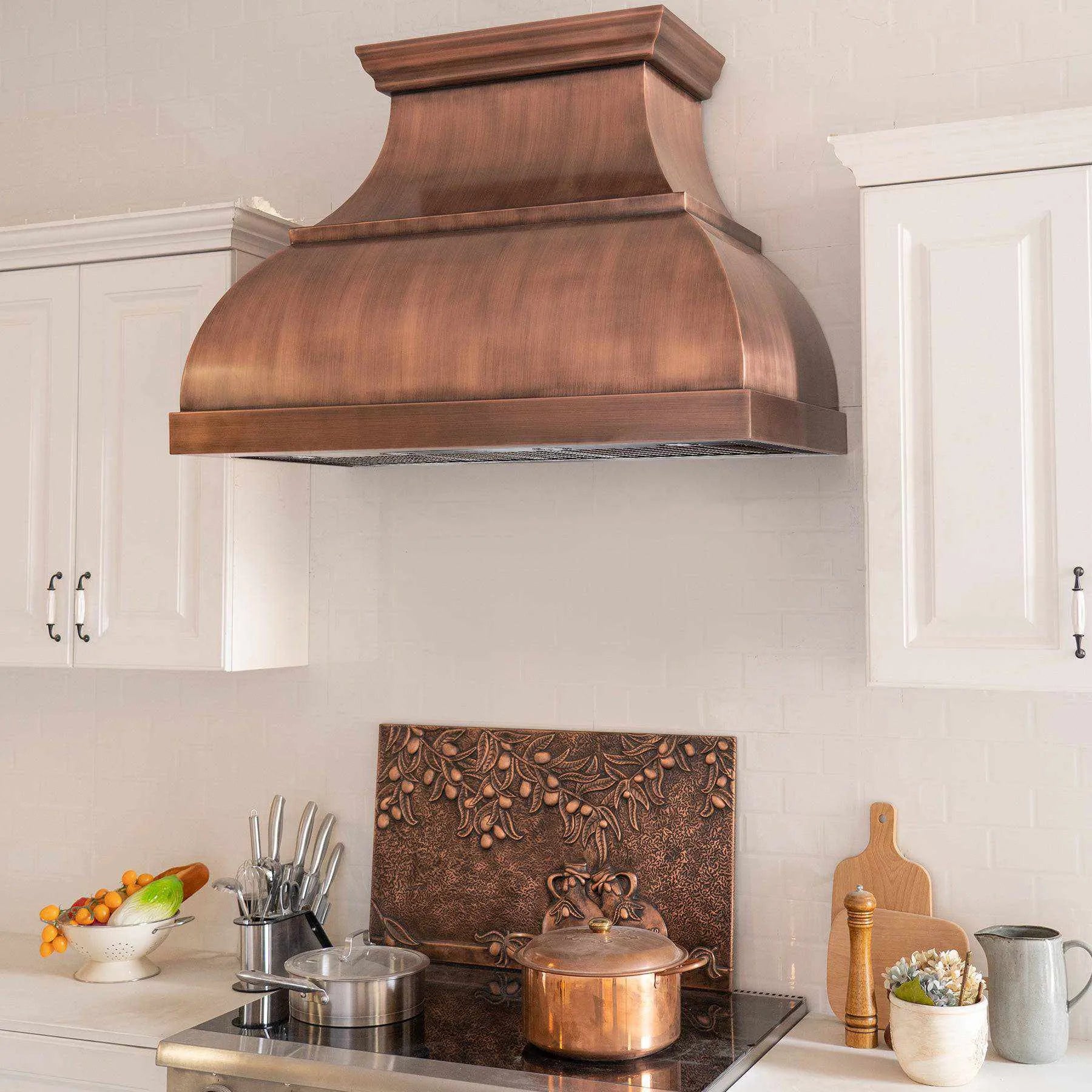 Fobest Handmade Copper Range Hood Bell Shape FCP-86-Copper Range Hood-Fobest