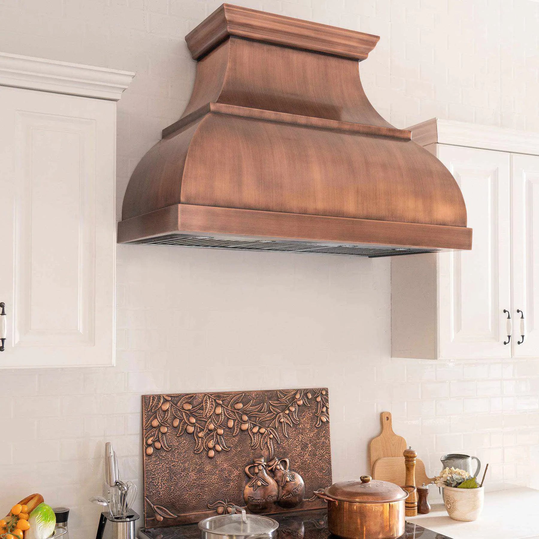 Fobest Handmade Copper Range Hood Bell Shape FCP-86-Copper Range Hood-Fobest