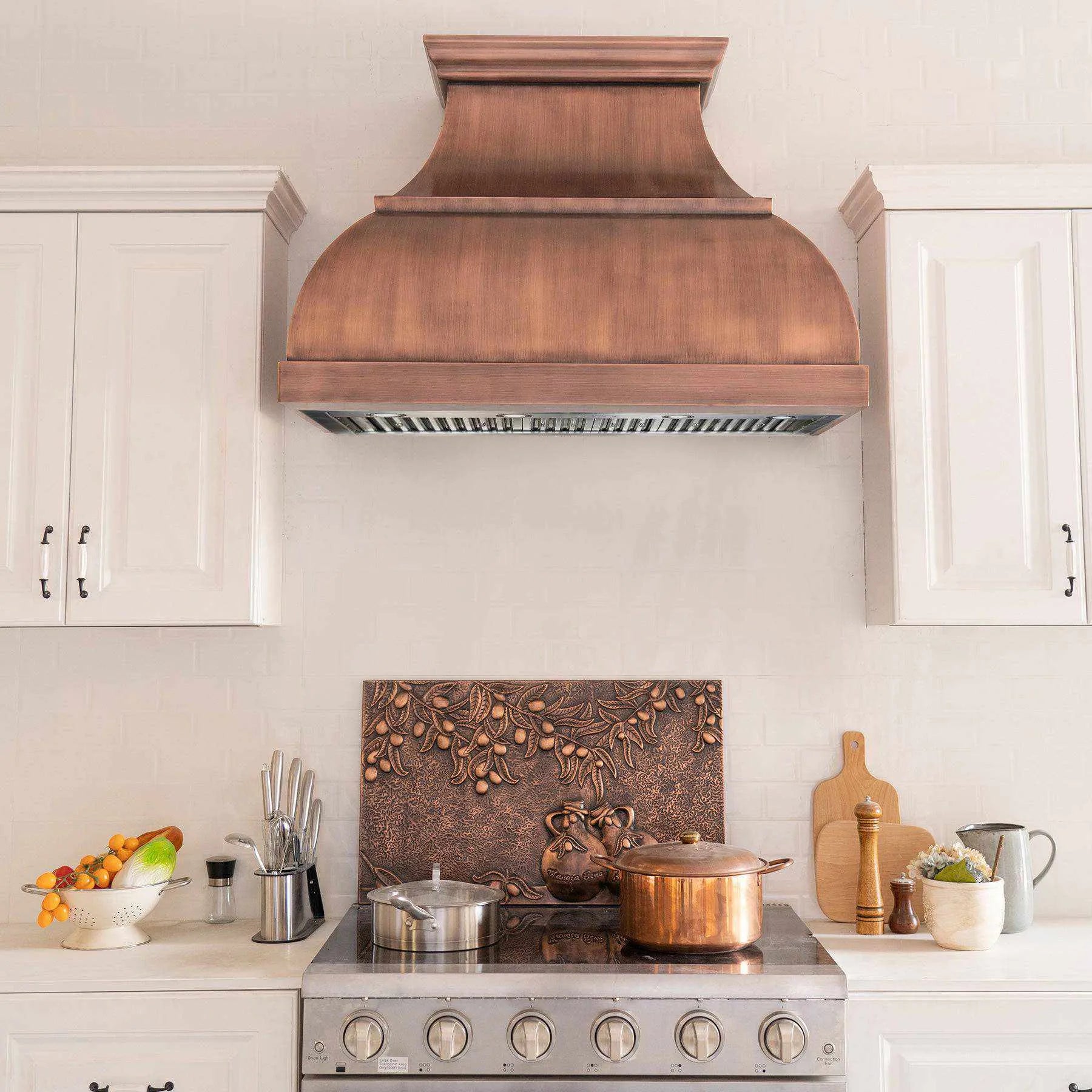 Fobest Handmade Copper Range Hood Bell Shape FCP-86-Copper Range Hood-Fobest
