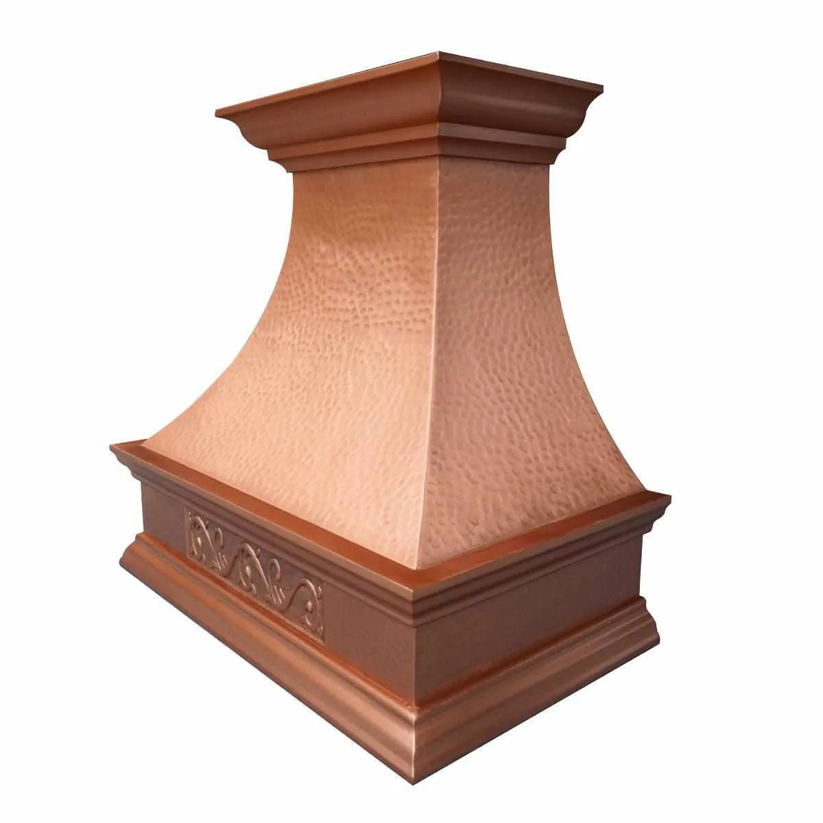 Fobest Handmade Copper Range Hood with Hammer Finish FCP-123-Copper Range Hood-Fobest