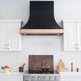 Fobest Handmade Custom Range Hood with Copper Bottom FCP-109-Copper Range Hood-Fobest