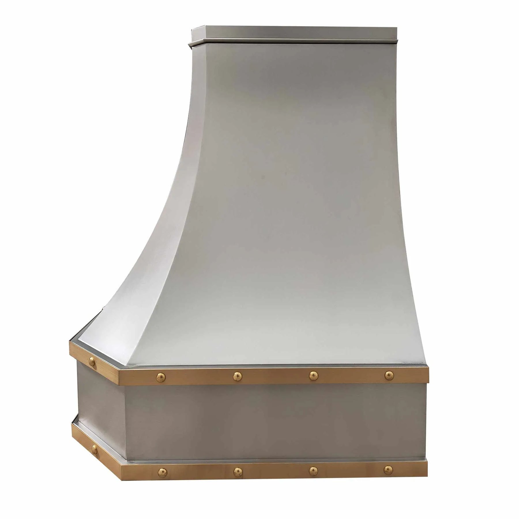Fobest Industrial Stainless Steel Range Hood with Brass Trims FSS-208-Stainless Steel Range Hood-Fobest