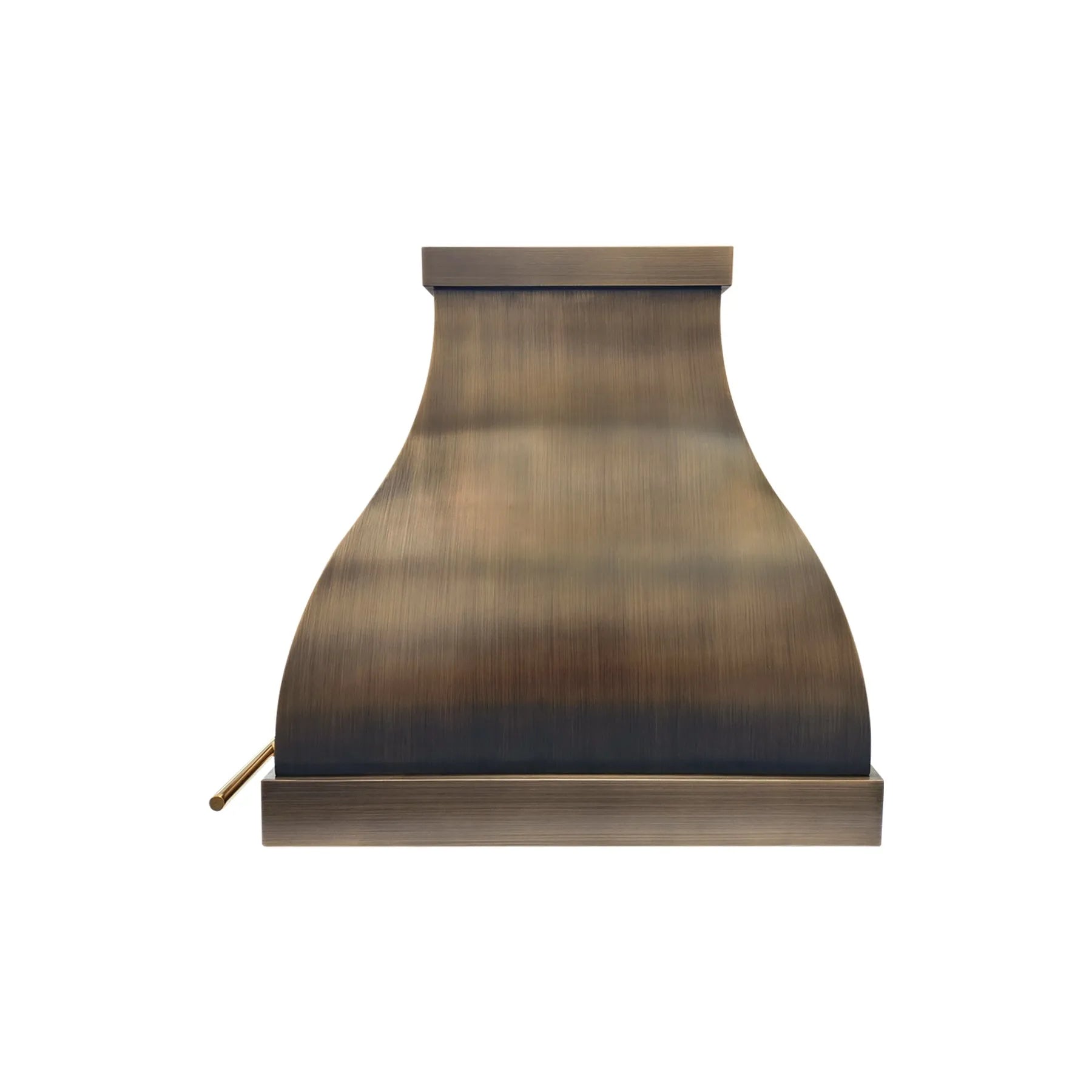 Fobest Island Brass Range Hood with Polished Gold Straps FSS-425-Stainless Steel Range Hood-Fobest