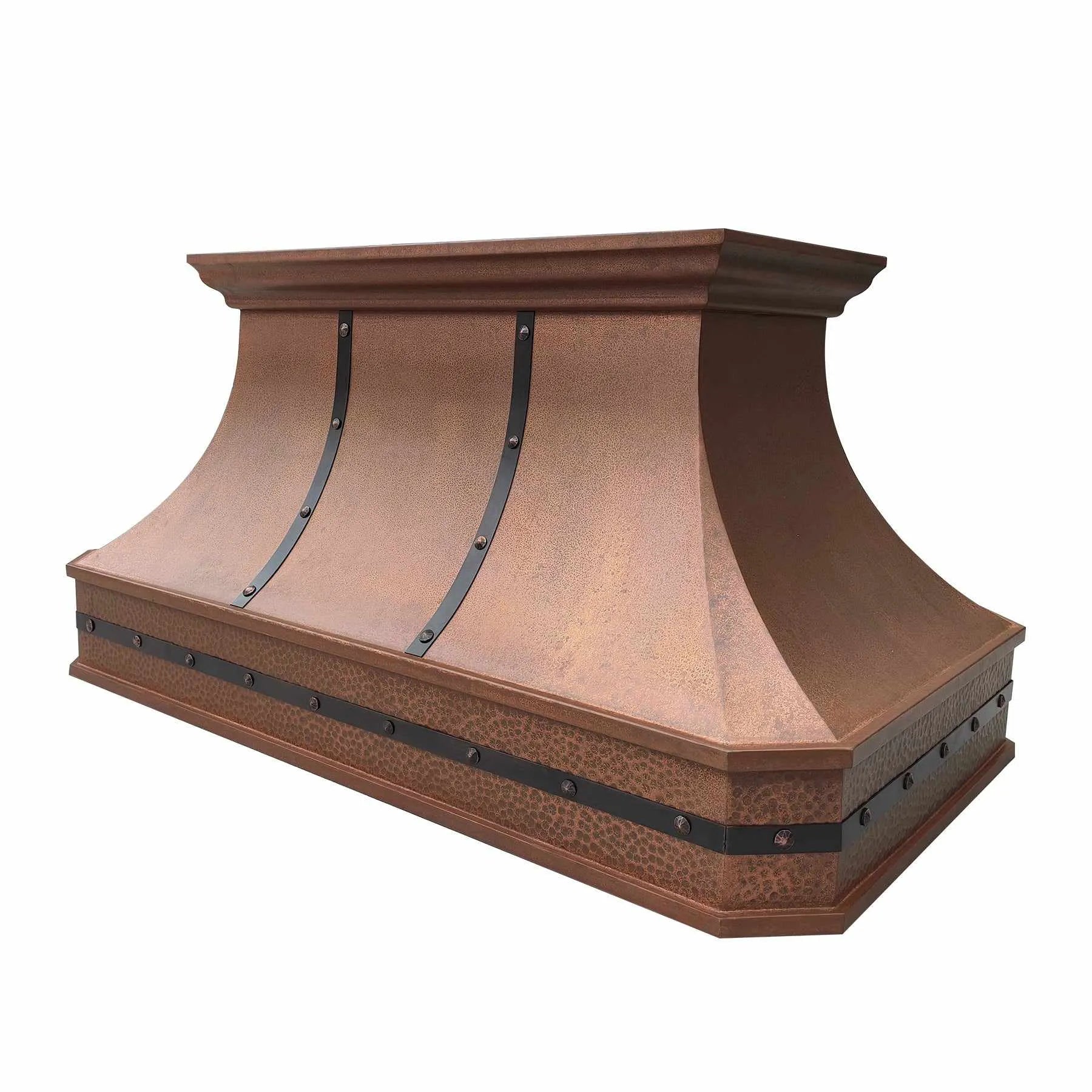 Fobest Island Copper Range Hood with Vintage Copper Finish FCP-178-Copper Range Hood-Fobest