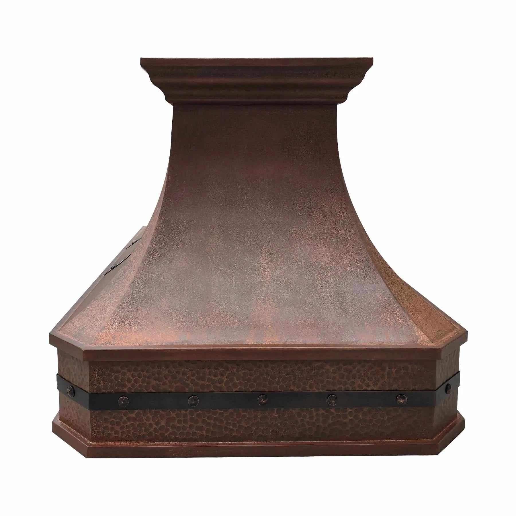Fobest Island Copper Range Hood with Vintage Copper Finish FCP-178-Copper Range Hood-Fobest