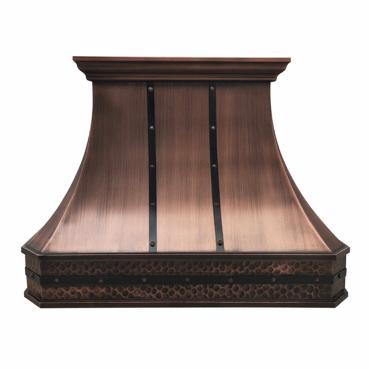 Fobest Island Range Hood with Hammer Apron FCP-165-Copper Range Hood-Fobest