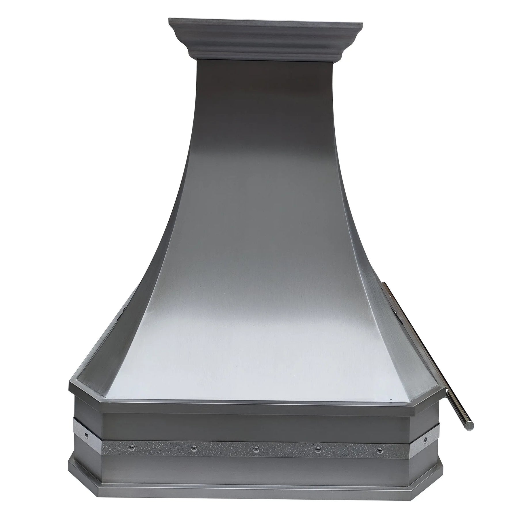 Fobest Island Range Hood with Polished Straps FSS-368-Stainless Steel Range Hood-Fobest