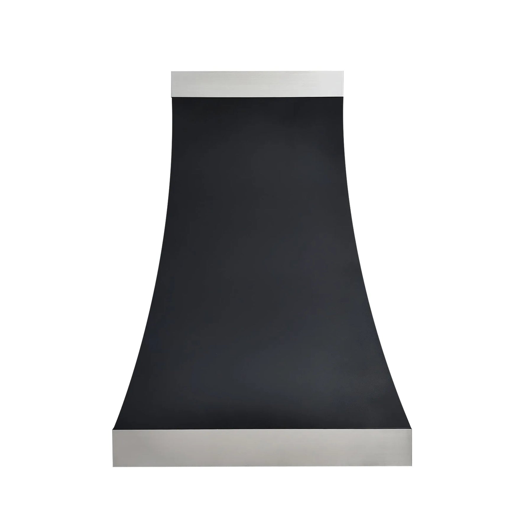 Fobest Kitchen Black Vent Hood with Stainless Bands FSS-372-Stainless Steel Range Hood-Fobest