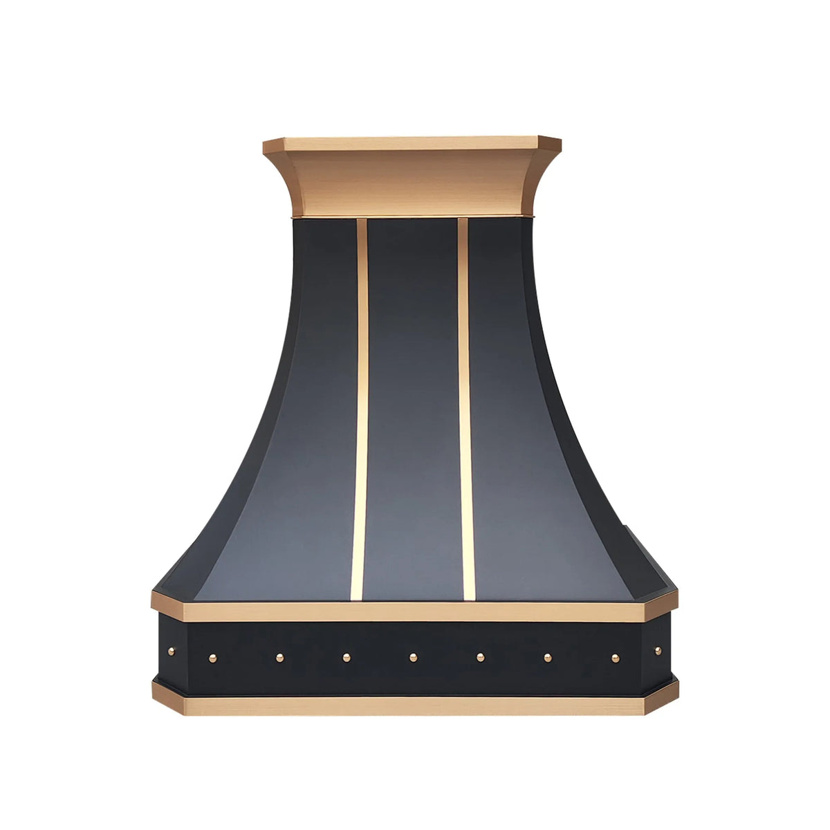 Fobest Kitchen Metal Range Hood with Brass Crown FSS-370-Stainless Steel Range Hood-Fobest