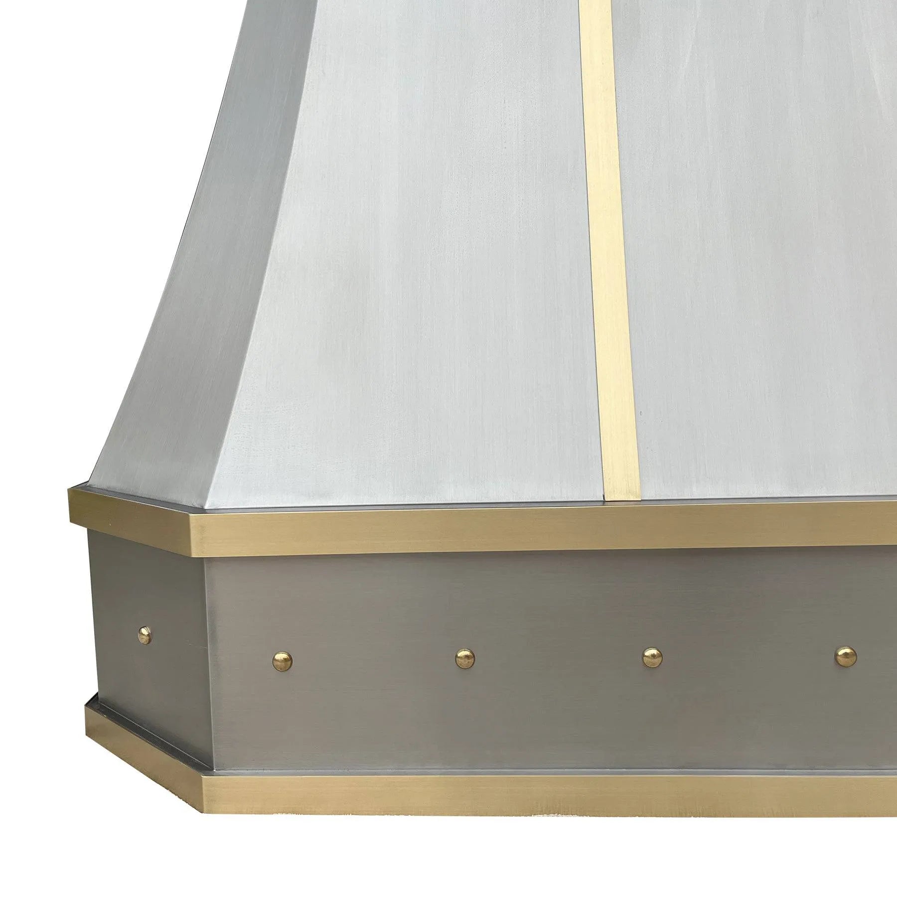 Fobest Luxury Stainless Steel Kitchen Hood with Brass Finishes FSS-77-Stainless Steel Range Hood-Fobest